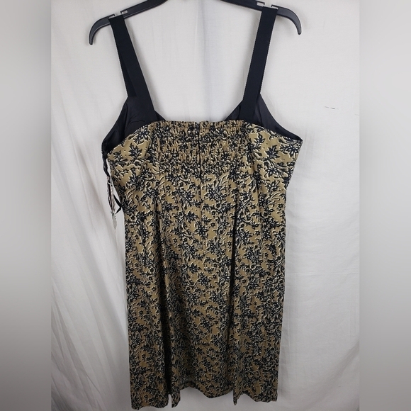 NWT R&K Originals Black and Taupe Floral Sleeveless Dress Sz 16 - Picture 8 of 12